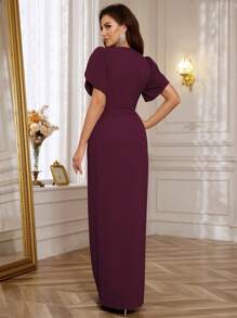 Formal Evening Gown Dress (Heavy Embroidery), Party Dress, Wedding Guest Dress Spring Elegant - Hot Pink - View 2
