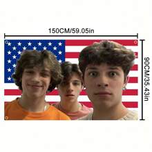 1PC Funny Triplets America Flag Tapestry Feet Home Decoration Funny Meme S-Sturnioloss Flag Bedroom Living Room College Dormitory Headboard Background Outdoor Decoration