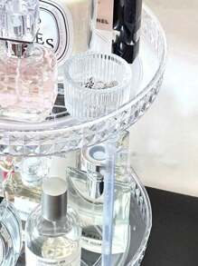 3-Tier 360° Rotating Storage Rack, Multifunctional Desktop Organizer, Cosmetics/Bathroom/Kitchen Storage Shelf, Display Stand