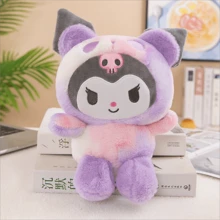 Sanrio 1pc 25cm Sanrio Kuromi Plush Dolls Toys Cute Stuffed Cinnamoroll Hello Kitty Plush Toy Teenagers Birthday Toys Gifts,Plushie Toy,Sanrio Toy,Hello Kitty Things