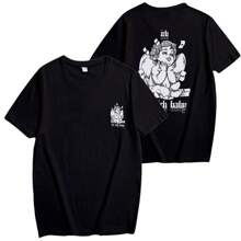 Unisex Pichos T-Shirt 100% Cotton Streetwear New Release Shipping Various Colors!! PLUS SIZE - màu đen - Xem 2