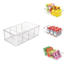 Vmingo Transparent Storage Box Organizer Refrigerator Pantry Kitchen Container Cupboard Separator - Clear - View 5