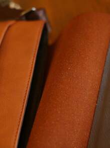 BOSHIJIE 1 件新款男士 PU 皮包，韩版户外休闲商务斜挎包男士包男士礼物圣诞礼物男士侧包男士斜挎包斜挎包旅行必备品爸爸礼物男朋友礼物男士包冬季复古包复古度假手提包流浪包挎包情人节假期必备露营贴纸夏季返校 - 彩色 - 查看 8