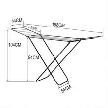Tendedero Domestic Telescopic 170x105cm, Containing 20 Clips, Operating Quickly And Freely In 24/48 Hours - 黑色 - 查看 2