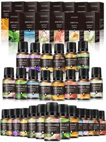 New 10ml Water-Soluble Aromatherapy Essential Oil For Home, Bedroom, Car, Air Freshener, Humidifier. Includes Over 10 Scents Such As Jasmine, Rose, Sandalwood, Lavender, Lemon And More.