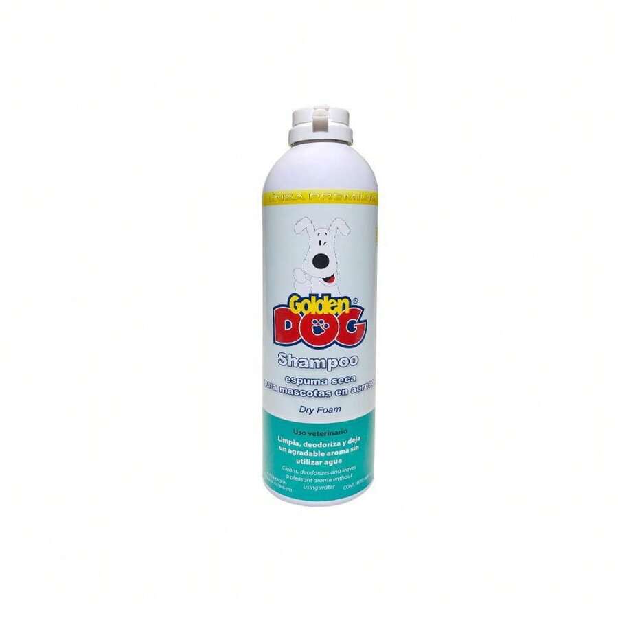 Espuma Baño Seco 400ml Shampoo Perro Gato Fragancia Natural - Azul menta - Ver 1