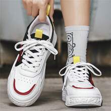 Pantofi casual pentru bărbați, pantofi sport, pantofi pentru skateboard la modă, încălțăminte de primăvară/vară pentru studenți - Negru - Vizualizare 5