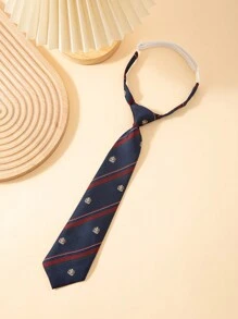 1pc 32cm Adjustable Printed Pre-Tied Tie, Suitable For Boy, Girl & Children, Daily Wear, Party, Performance, Student Uniform, Holiday Show - Multicolor - View 18