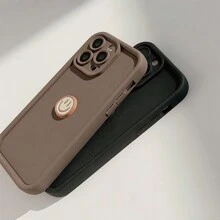 GUCADI 1pc Dopamine Color Smile Face Pattern Soft Full Wrap 3D Smiling Face Sticker, Creative Design Compatible With Apple IPhone 16/15/14/13/12/11 Series Phone Cases - Multicolor - View 10