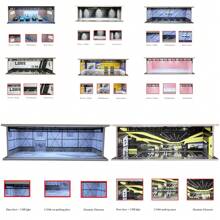 Meiduoxing 1:64 比例 3D 模型停车场组件,带 LED 灯,车库背景展示场景套装,汽车玩具车库收纳 - 彩色 - 查看 3