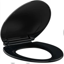 Fulvari 19 Inch Soft Close Plastic Toilet Seat Elongated,Easy Install And Clean,Never Loosens
