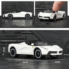 Burago 1:64 Scale Diecast SF90 488GTB LAFERARI Fingertip Model, Mini Sports Car Collectible Model, Desktop Decor - LAFERRARI-wHITE - View 2