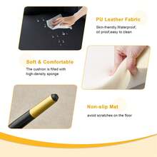 Table And Chair Set, Subtle Luxury Clear Tempered Glass Dining Set, 71"X354" With 6 Black PU Chairs V-Shape MDF Painting Table Legs Bring A Comfortable Home Experience To The Kitchen And Office - 黑色 - 查看 10