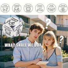 2 Stück Würfel für Date Night Ideen - perfekt für Paare, Jahrestage, Hochzeiten & Valentinstag Geschenke - aus Stahl gefertigt