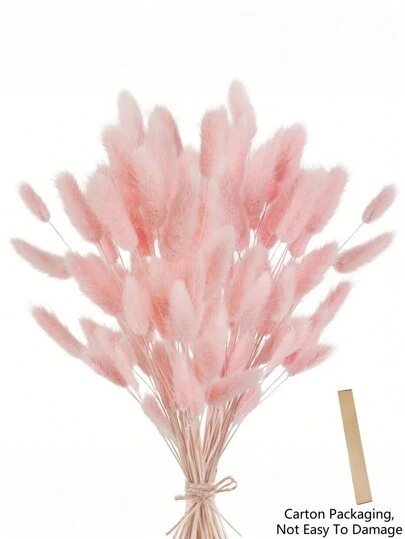 MEHELANY 55~60 Pcs/Box Randomly 16.5 " Khaki Fake Rabbit Tail Grass, Home Decor Fake Rabbit Tail Artificial Grass Branches For Boho Flower Arrangements DIY Crafts, Home Kitchen And Wedding Decoration, Xmas Decor, Christmas Thanksgiving Decorations, DIY Garland Decor(Slight Odor Does Not Affect Use)