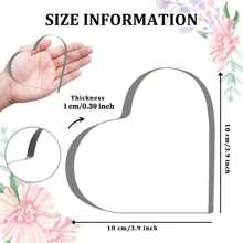 Customizable 'Together We Make A Family' Acrylic Heart Puzzle - Perfect For Father's Day, Birthdays & Housewarming Gifts Graduation - 10*10cm Love Text Card Brick - View 2