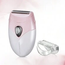 TOUCHBeauty 脱毛器、电动剃须刀脱毛器、脱毛设备、无痛脱毛，随时随地让肌肤光滑，女士比基尼剃须刀、女士体毛修剪器、脱毛器，女士脱毛器，由 2 节 AAA 电池供电（不含电池） - 粉色 - 查看 10