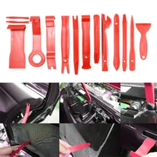 Juego de herramientas de desmontaje y montaje de automóviles, juego completo de piezas de automóviles, caja de herramientas de reparación de automóviles, manual profesional de desmontaje y mantenimiento de audio, juego de herramientas de desmontaje - Rojo - Ver 4