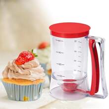 1pc Batter Dispenser, Cup Cake Specific Batter Distributor, Hand-Held Batter Funnel Dispenser, Cupcake, Waffle, Muffin, Pancake, Crepe Maker, Home Cooking Utensil With Measurement Labels, House Kitchen Essential, Kitchen Accessory, Baking Products, Baking Tool - Purple - View 9