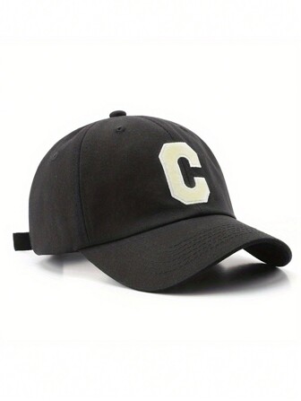 1pc Vintage Brown 'FASHION' C Logo Baseball Cap