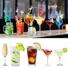 18pcs/Set Reusable Unicorn Straws Colored Party Straws Reusable Plastic Drinking Straws For Birthday Party Supplies - Set Of 18 - View 3