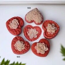 DIY Handmade Heart-Shaped Rose Scented Plaster Silicone Mold, Multi-Purpose - White - View 1