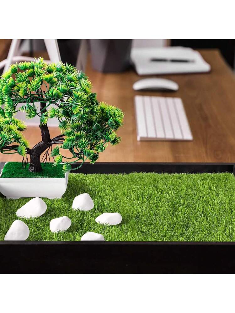 Muschio Stabilizzato Mini Giardino Decorativo Erba Artificiale Miniatura - 10 Pezzi 15x15 Cm Per Decorazioni Fai Da Te Muschio Finto Per Decorazioni Tappeto Erboso Sintetico 15x15 Cm
