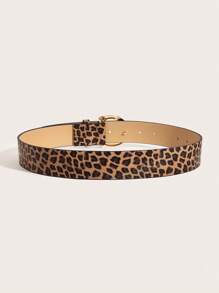 1pc Women's Letter Casual Elegant Vintage PU Leather Simple Strap Belt, Suitable For Street, Business Party, All Season Summer, School