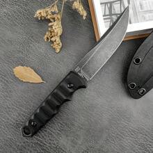 Multi Purpose Outdoor Small Straight Knife 3.9-Inch Field EDC Tool Portable Mountaineering Equipment Kydex Sheath Hunting Knife - Tổng chiều dài: 21,3cm Chiều dài lưỡi dao: 9,9cm Chiều dài tay cầm: 10,9cm - Xem 6
