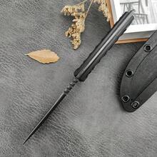 Multi Purpose Outdoor Small Straight Knife 3.9-Inch Field EDC Tool Portable Mountaineering Equipment Kydex Sheath Hunting Knife - Tổng chiều dài: 21,3cm Chiều dài lưỡi dao: 9,9cm Chiều dài tay cầm: 10,9cm - Xem 4