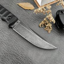 Multi Purpose Outdoor Small Straight Knife 3.9-Inch Field EDC Tool Portable Mountaineering Equipment Kydex Sheath Hunting Knife - Tổng chiều dài: 21,3cm Chiều dài lưỡi dao: 9,9cm Chiều dài tay cầm: 10,9cm - Xem 2