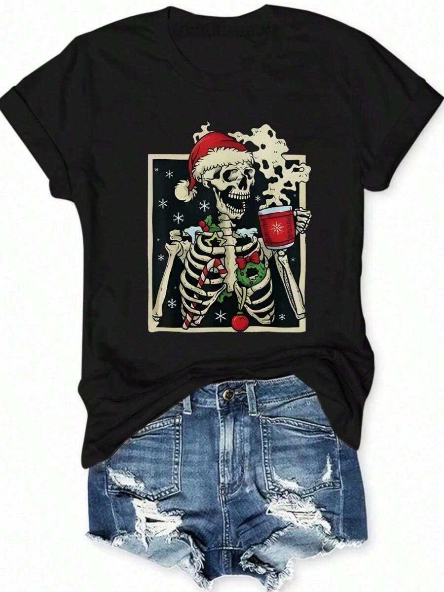 Stylish Printed T-Shirt - Versatile, Easy To Maintain And Comfortable, Women's Casual All Season T-Shirt