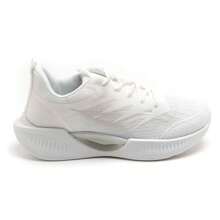 Zapato deportivo con suela gruesa y patrones en relieve - Blanco - Ver 4