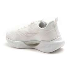 Zapato deportivo con suela gruesa y patrones en relieve - Blanco - Ver 5