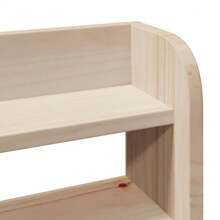 Solid Pine Bed Frame 100x200 Cm Durable Design No Mattress Included - Brown - View 9