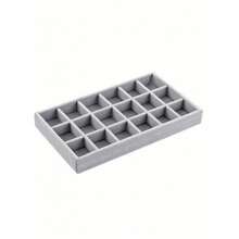 1个可叠放天鹅绒首饰托盘，首饰收纳盒，天鹅造型首饰展示托盘，抽屉式首饰托盘，手表架 - 彩色 - 查看 2