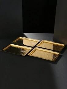 ALAMAMARA 1 件式铁艺金银托盘，带激光雕刻图案的香炉，适用于家庭、办公室、客厅、厨房、宴会、斋月、开斋节、春季 - 彩色 - 查看 6