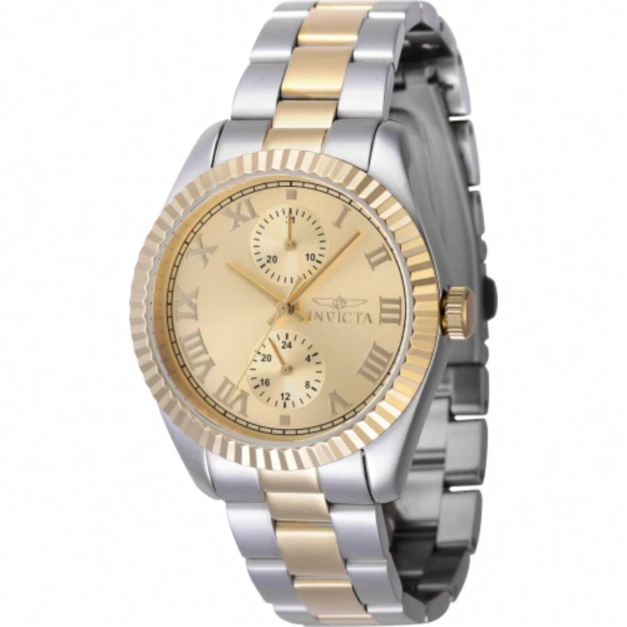 Invicta Women's 47442 Specialty Quartz Multifunction Gold Dial Watch - 均碼 - 查看 1