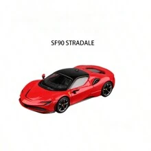 Burago 1:64 比例压铸 SF90 488GTB LAFERARI 指尖模型，迷你跑车收藏模型，桌面摆件 - SF90路 - 查看 3