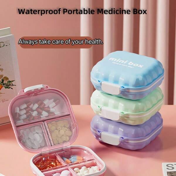 Colorful Little Medicine Boxes For Daily Health. A Thoughtful Christmas Gift From Mom To Keep Your Loved Ones Healthy On The Go.