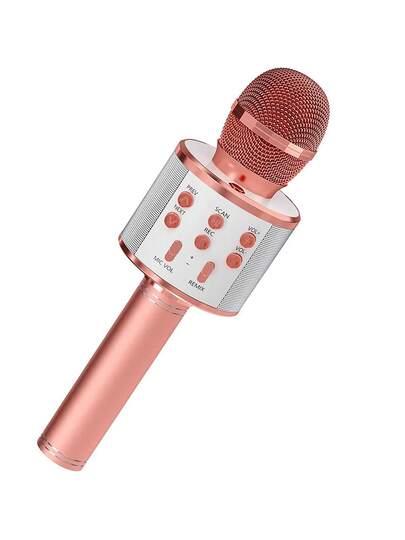 ميكروفون صوت متكامل للغناء المنزلي لاسلكي بتقنية ب...