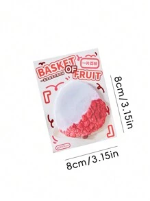 1 tờ sổ ghi chép chủ đề trái cây thực tế vui nhộn/sổ lưu niệm, đồ dùng học tập, trở lại trường - Một cỡ - Xem 3