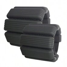 MEIYIXING 一对腕踝负重套装，每对 2 磅（900 克），可调节健身负重，阻力训练带，粉色硅胶亲肤材质，男女通用可穿戴有氧运动器材，强力手臂和腿部负重，模块化负重腰带，力量训练产品，适用于家庭、室内健身房、瑜伽、普拉提以及户外步行、跑步、徒步旅行负重套装，健身配件。