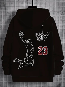 SOLOCOTE Boys' Crew Neck Letter Print Long Sleeve Sweatshirt - Black - View 1