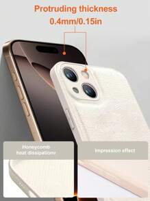 1 个米色定制手机壳，带有个性化 DIY 人物、烫印工艺、简约时尚的真皮防震手机壳、全覆盖防摔保护，是送给朋友、家人和自己的节日礼物。兼容 iPhone 16/15/14/13/12/11 Pro Max 和 Galaxy A55 A54 A53 A52 A51 A35 A34 A33 A32 A23 A21S A15 A14 A13 A12 A03 5G 4G。