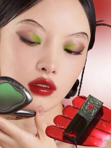 GIRLCULT Unreal 高光澤唇釉變色龍液體唇膏J82 Bright Red，油基鑽石閃亮亮片唇彩，閃耀金屬色澤，濃鬱珠光妝效，持久顯色，全息無滑石粉 3.5ml/0.12fl. oz，禮品裝 - J82 Bright Red - 查看 11