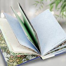 1pc,A5, Morris Art Hardcover Vintage Note Pads-256pages,Hand-Drawn Coloring Pages, Classic Design Color Pages Thick Book,Laser Foil Stamped Diary, Sticky Notes, Perfect Gift,Travel Diary,Back To School - Multicolor - View 4