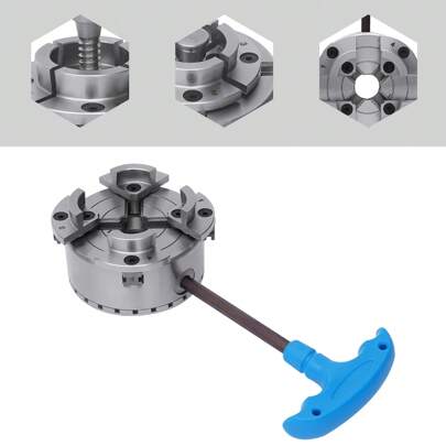 YUNRUX 4-käks M33 Centrumchuck Käkchuck Självcentrerande klämfäste Svarvchuck Käftchuck Svarv M33 Svarvchuck Svarvsats