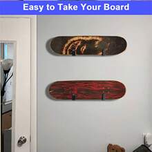 Horizontal Snowboard Wall Mount Clips Snowboard Wall Rack Snowboard Mount Storage Snowboard Display Wall Mount For Room, Garage - Multicolor - View 2