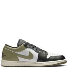 Nike Air Jordan 1 Low Black Toe Medium Olive 553558-092 Men's Fashion Sneaker New - 橄欖綠 - 查看 2